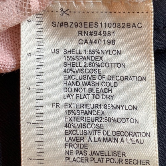 Theodore Twelve Los Angeles Pearl Collar & Lace Short Sleeved Pink Top, Size: M - Picture 10 of 10